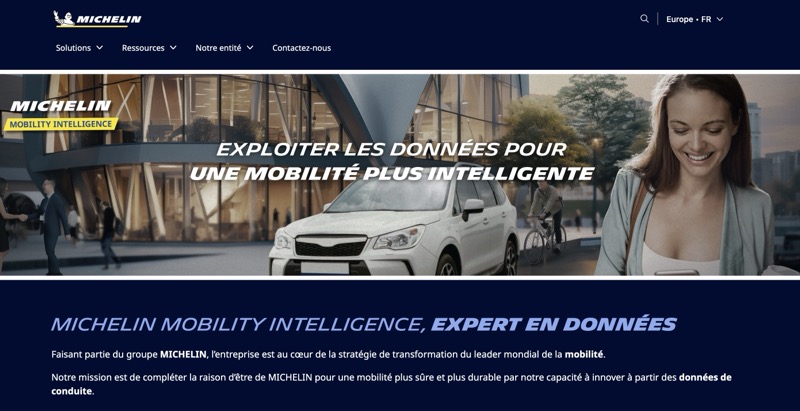 Capture d'écran de Michelin Mobility Intelligence